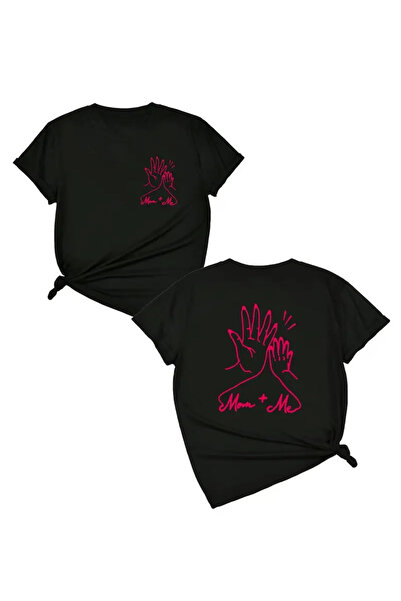 SVART WEAR Set de tricouri pentru mama fiica High Five tricou Twin Mother Dau...