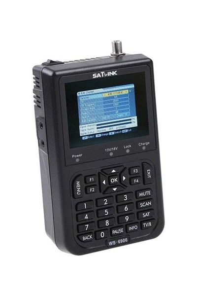 fun zone SATLINK Digital Satellite Signal Finder Meter WS-6906 Black