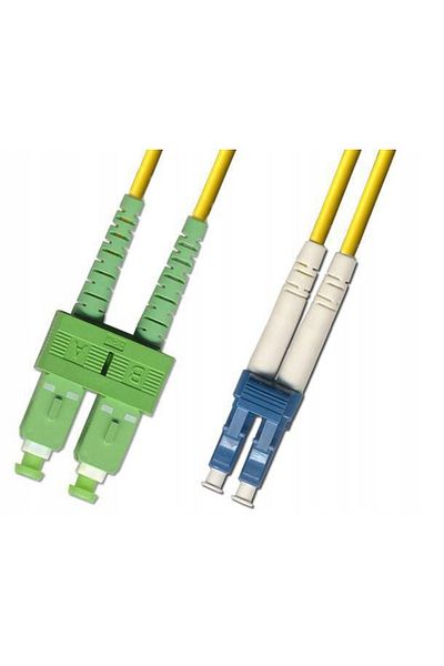 MicroConnect Cablu de fibră optică SC/APC-LC/UPC 0,5m OS2