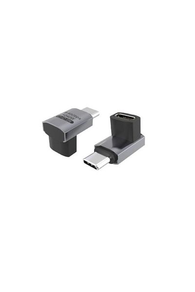MicroConnect Adapter USB-C kątowy Premium USB4 3x2, 240W, 40Gbps, MC-USB4AF