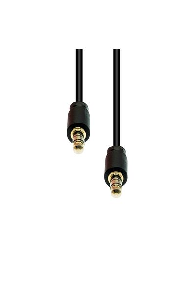 ProXtend Cablu subțire M-M cu 3 pini, negru, 0,5 m, M3S-005