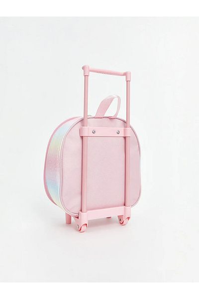 LC Waikiki Lcw Accessories Pink Printed Girl's Trolley Bag