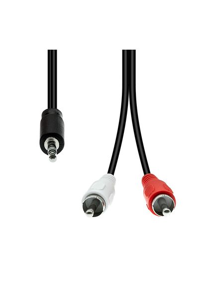 ProXtend Cablu audio cu 3 pini la 2x RCA M-M, negru, 1,5 m, M32XRCA-015