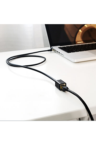 Ugreen Przedłużacz kabla sieciowego LAN Ethernet RJ45 F/UTP Cat. 6 1000Mb/s 0.5m czarny