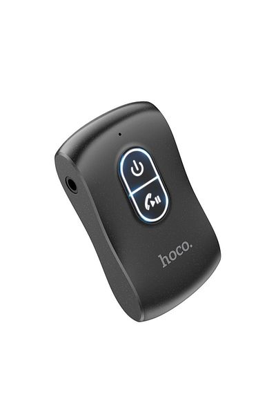 REDz Accessories FM transmitter with 3.5mm AUX jack, Hoco E73 Pro, Bluetooth, Black
