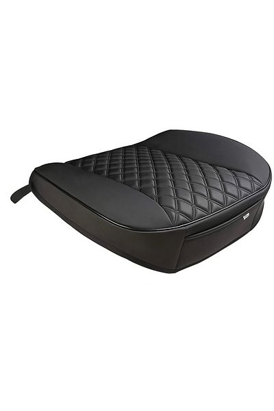 Elindor Car seat cover, universal, 54 x 53 cm, offers protection for the front seat, anti-slip, Black