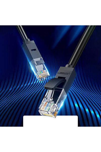 Ugreen Kabel sieciowy patchcord LAN Ethernet U/UTP Cat. 6 1000Mb/s 8m - czarny