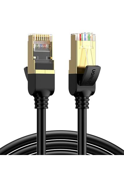 Ugreen Cablu de rețea STP RJ45 Cat. 7, 15 m, negru