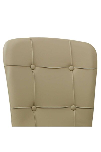 ARTA DOOR Set of 4 Luca Cream Eco-Leather Chairs - HoReCa, Kitchen, Living Room, Office, Bedroom, Skandinav