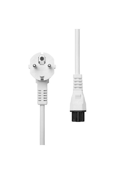 ProXtend Cablu de alimentare Schuko cu mufă unghiulară C5 1M alb, PC-FAC5-001W