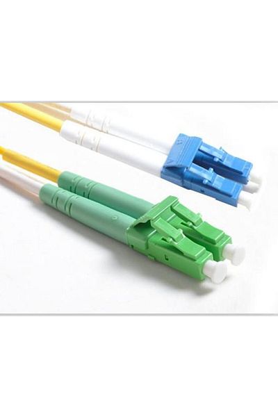 MicroConnect Kabel światłowodowy - LC/UPC-LC/APC 2m OS2, jednomodowy, duplex, LSZH, żółty, FIB447002
