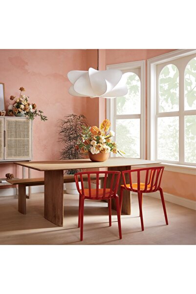 Qdec Japon İpek Avize Kolye 48 cm Beyaz