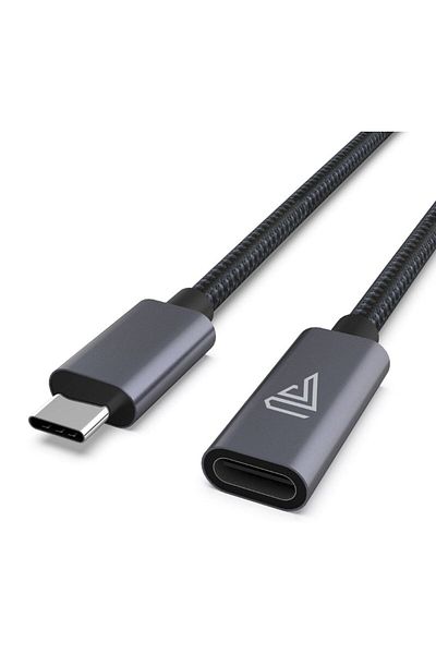 ProXtend Cablu prelungitor USB-C 20V 5A ÎMPLETIT Negru 0.5M, USBC-EX20V5ABR-0005