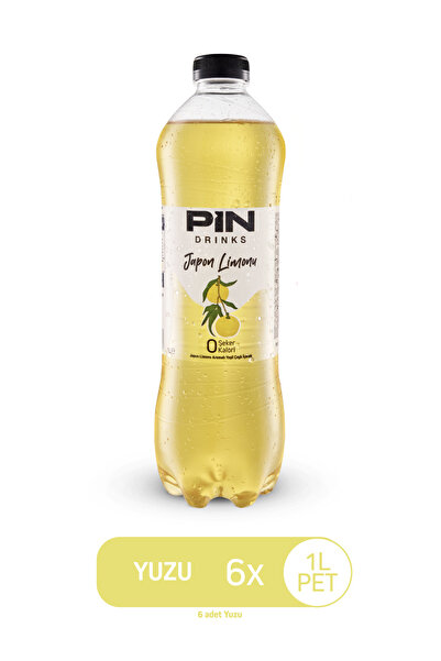 Pin Japon Limonu Yuzu - Şekersiz & Kalorisiz 1lt x6 Adet