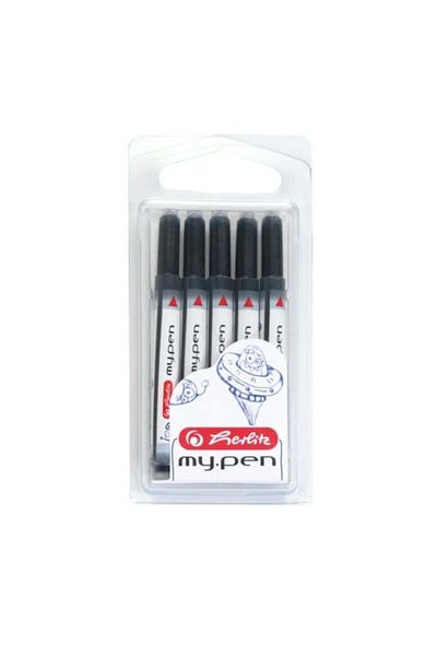 Herlitz My.pen Universal Cartridges, Material Plastic, Ink Color Blue, Set of 5
