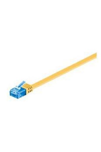 MicroConnect Cablu plat galben U/UTP CAT6A 3M, V-UTP6A03Y-FLAT