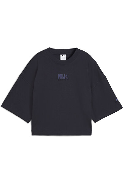 Puma Γυναικείο μπλουζάκι Premium Essentials με γραφικά και μεγάλο μέγεθος