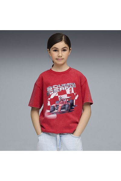 Puma Scuderia Ferrari Sportswear Car Graphic Tee Youth
