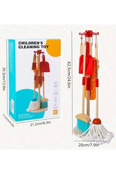 MARAH TOYS Wooden Detachable Cleaning Play Set for Kids