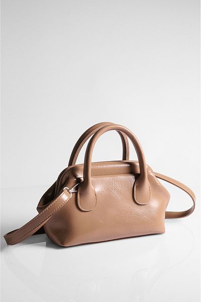 DENSİLA Women's Mink Long Strap Hand and Shoulder Bag