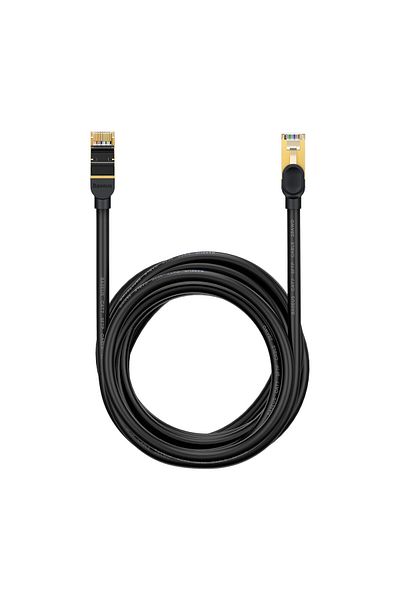 Baseus Speed Seven szybki kabel sieciowy RJ45 Cat 7 10Gbps 15m czarny