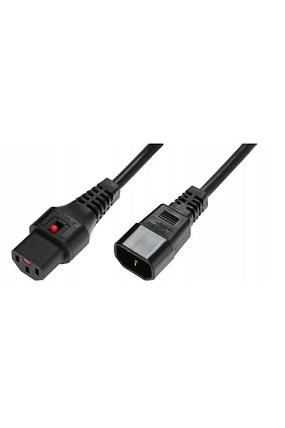 MicroConnect Conector C13 IEC la C14 mascul, 3 x 1,00 mm, 1,5 m