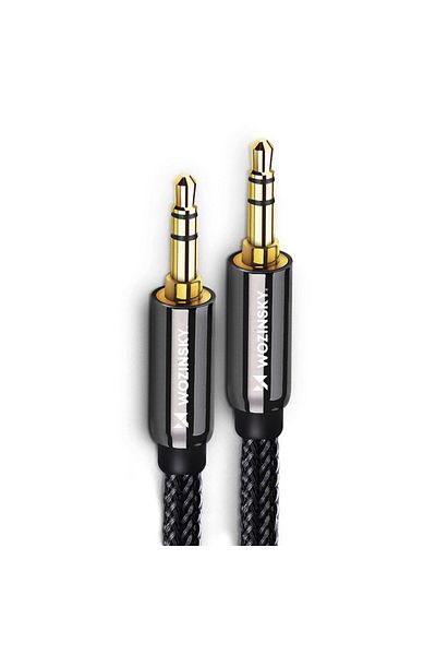 WOZINSKY Cablu AUX mini-jack universal 1,5 m negru