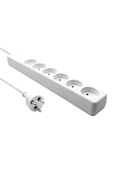 ProXtend Prelungitor danez cu 6 prize 1M alb, K6-KIT01W