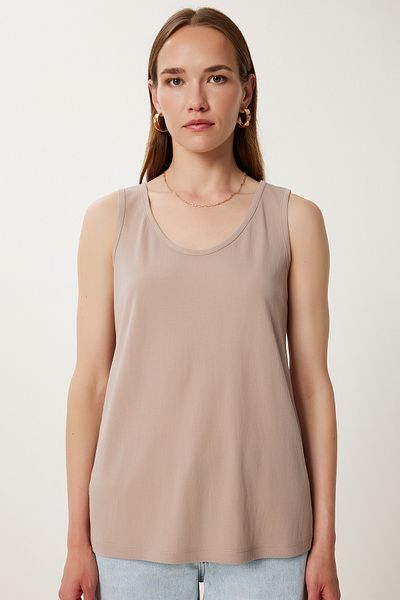 Lovelyİstanbul قميص داخلي محبوك مريح LJH0004 MINK
