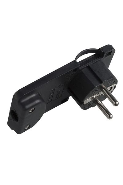 MicroConnect Ștecher de alimentare Schuko în unghi, PESCHPLUG-B