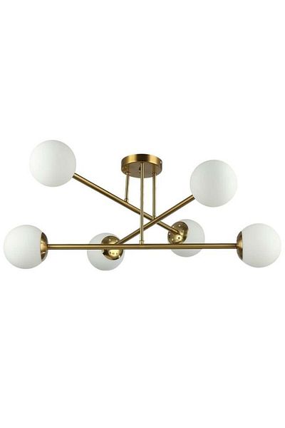 MasterLED Lustra Bali 0034-lvt, 6xe27, Gold White, Ip20,