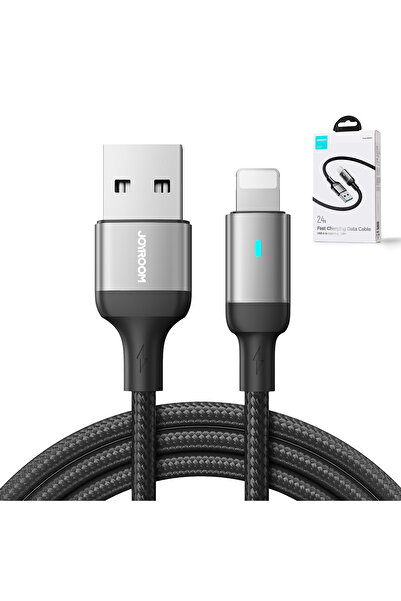 Joyroom Cablu USB pentru iPhone A10 - Lightning 2.4A 1.2m negru
