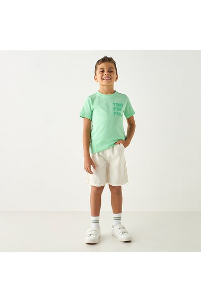 ELIGO Solid Shorts with Pockets and Drawstring Closure
