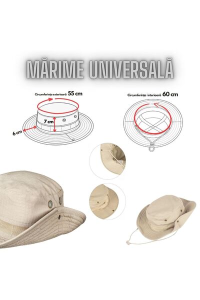 Hipolar Tactical Hat, Hunting, Fishing, Desert Beige, Universal Size, Internal Ventilation
