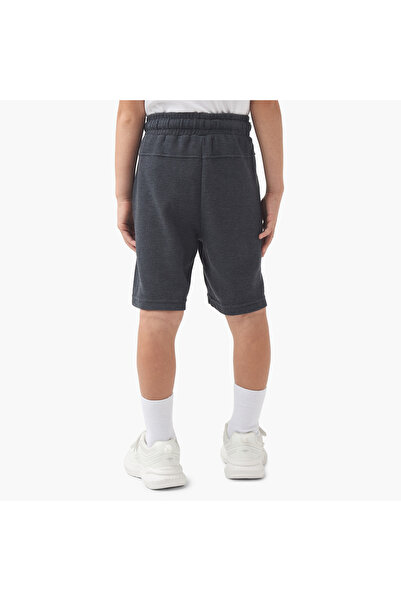 Juniors Solid Shorts with Drawstring Closure and Pockets