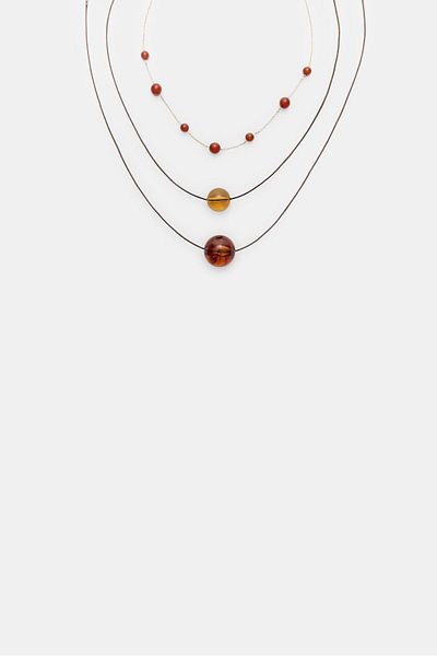 Stradivarius Set of 3 bead necklaces