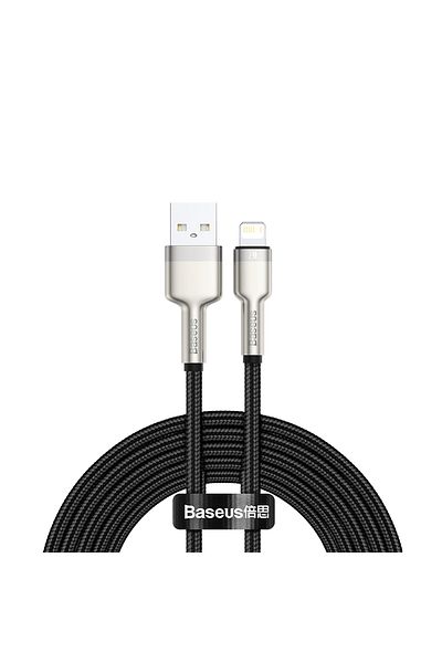 Baseus Kabel przewód Cafule Series Metal Data USB-A - iPhone Lightning 2.4A 1m - czarny