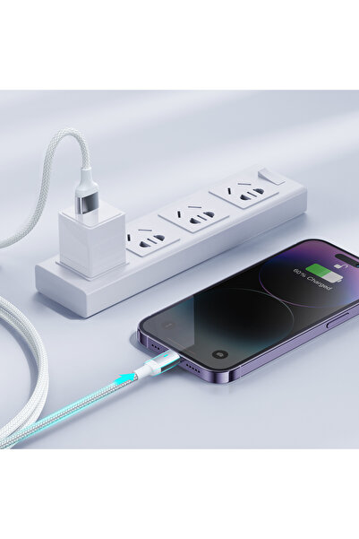 Joyroom Cablu USB pentru iPhone A10 - Lightning 2.4A 1.2m alb