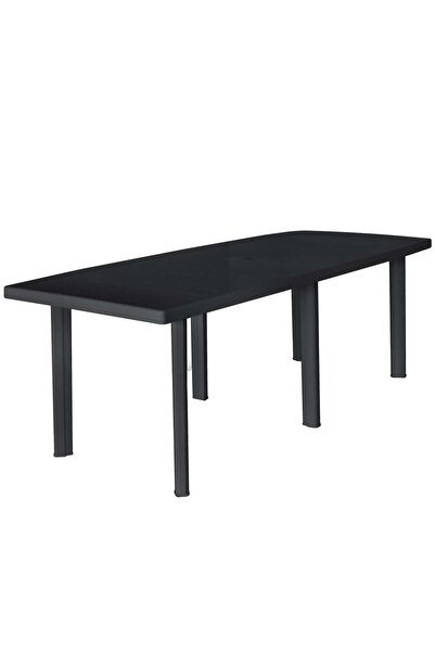 vidaxl طاولة حديقة أنثراسيت 216x90x72 سم بلاستيك