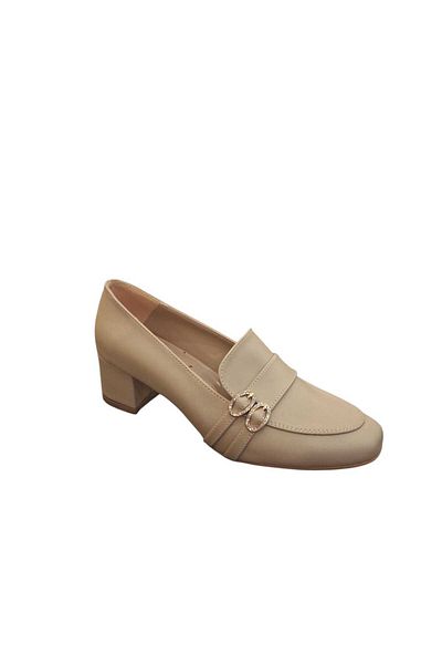 SOLMAZ Damla Closed Buckle Heeled Shoes