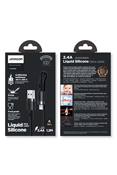 Joyroom Kabel przewód do iPhone USB - Lightning 2.4A 1.2m czarny
