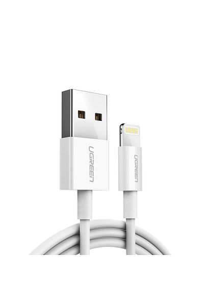 Ugreen Kabel przewód do iPhone USB - Lightning MFI 1m 2.4A biały