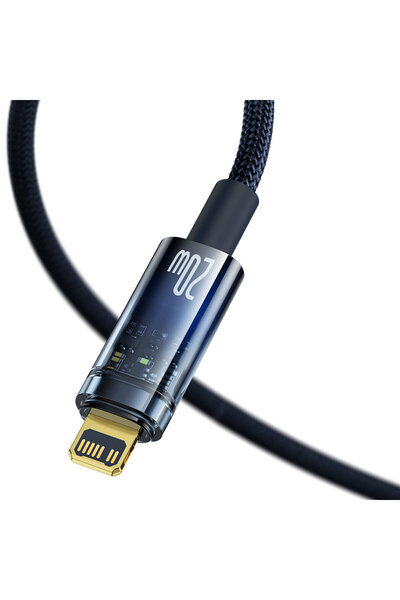 Baseus Explorer Series kabel przewód USB-C Iphone Lightning 20W 1m niebieski