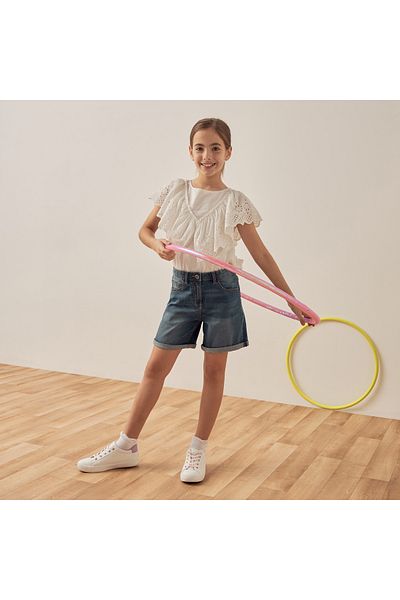 Juniors شورت جينز بقصة عادية