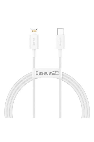 Baseus Kabel przewód do iPhone USB Typ C - Lightning Power Delivery 20W 1m biały