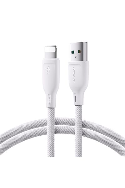 Joyroom Cablu iPhone USB-A - Lightning 3A Seria Multicoloră 1m alb