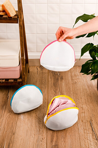 Tutkusuyum 3 Pieces Zippered Bra/Lingerie Washing Net