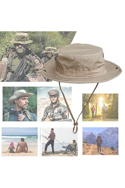 Hipolar Tactical Hat, Hunting, Fishing, Desert Beige, Universal Size, Internal Ventilation