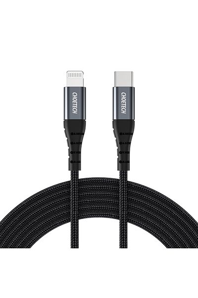 CHOETECH Kabel przewód do iPhone MFi USB-C - Lightning 480Mb/s 3A 2m czarny