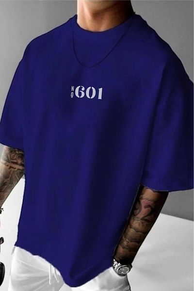 CAST COLLECTİON Ανδρικό μπλουζάκι με στάμπα No601 Oversize Wide Fit